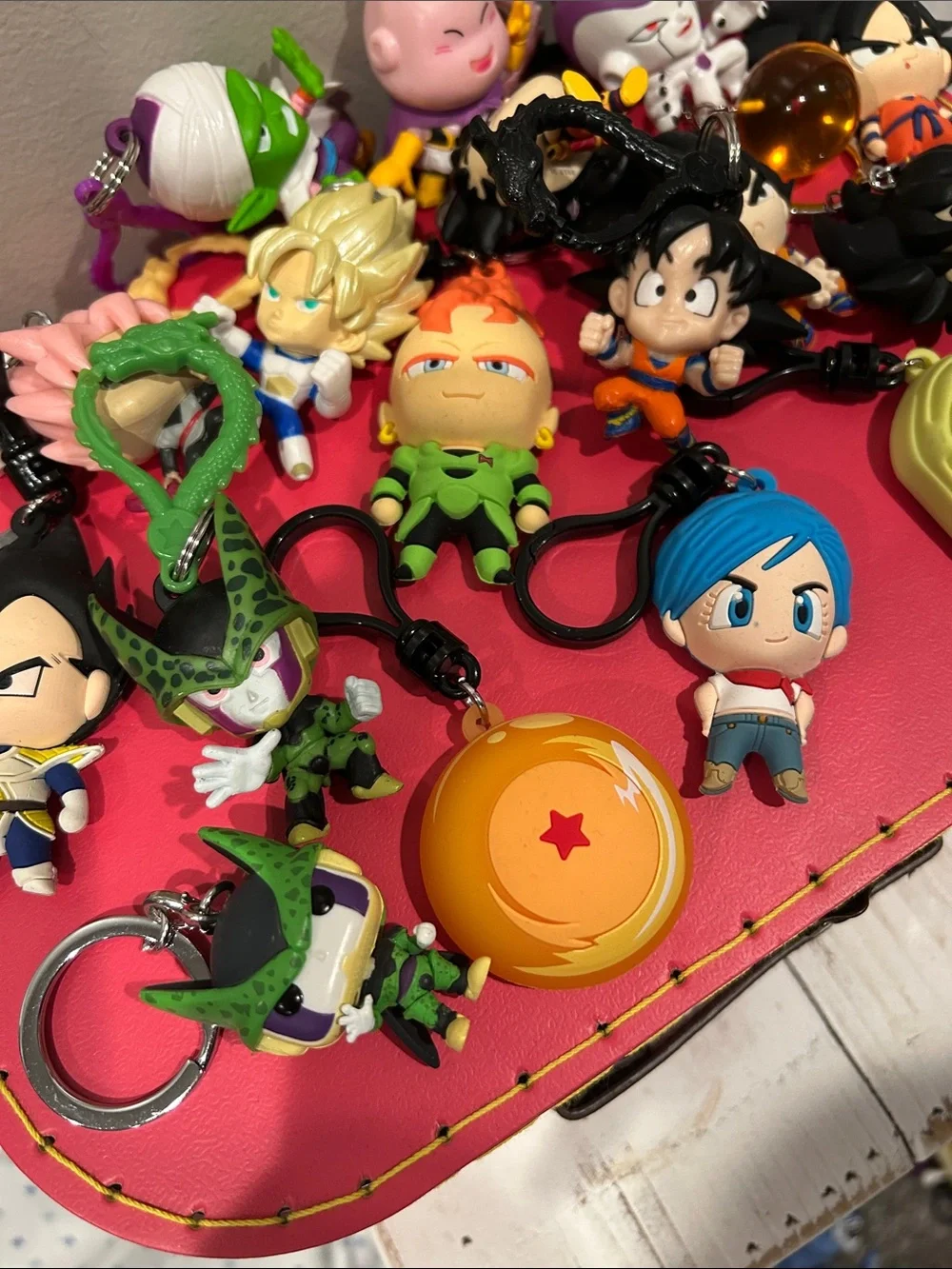 Dragon Ball Z Cartoon Character Keychain Set - 19 in all
